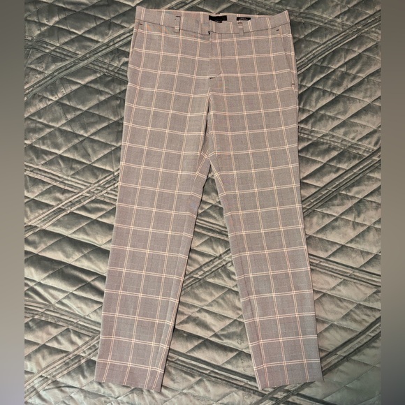 H&M Coupe Moulante Plaid Skinny Fit Pants, Sz M - Picture 3 of 6